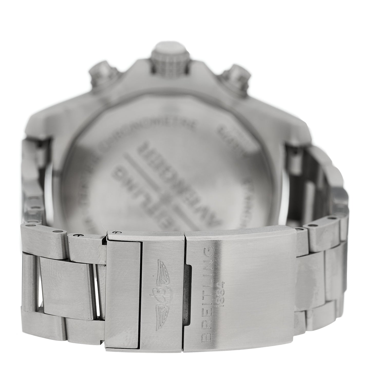 Stainless Steel 48mm Super Avenger Chronograph Automatic Watch Black A13375