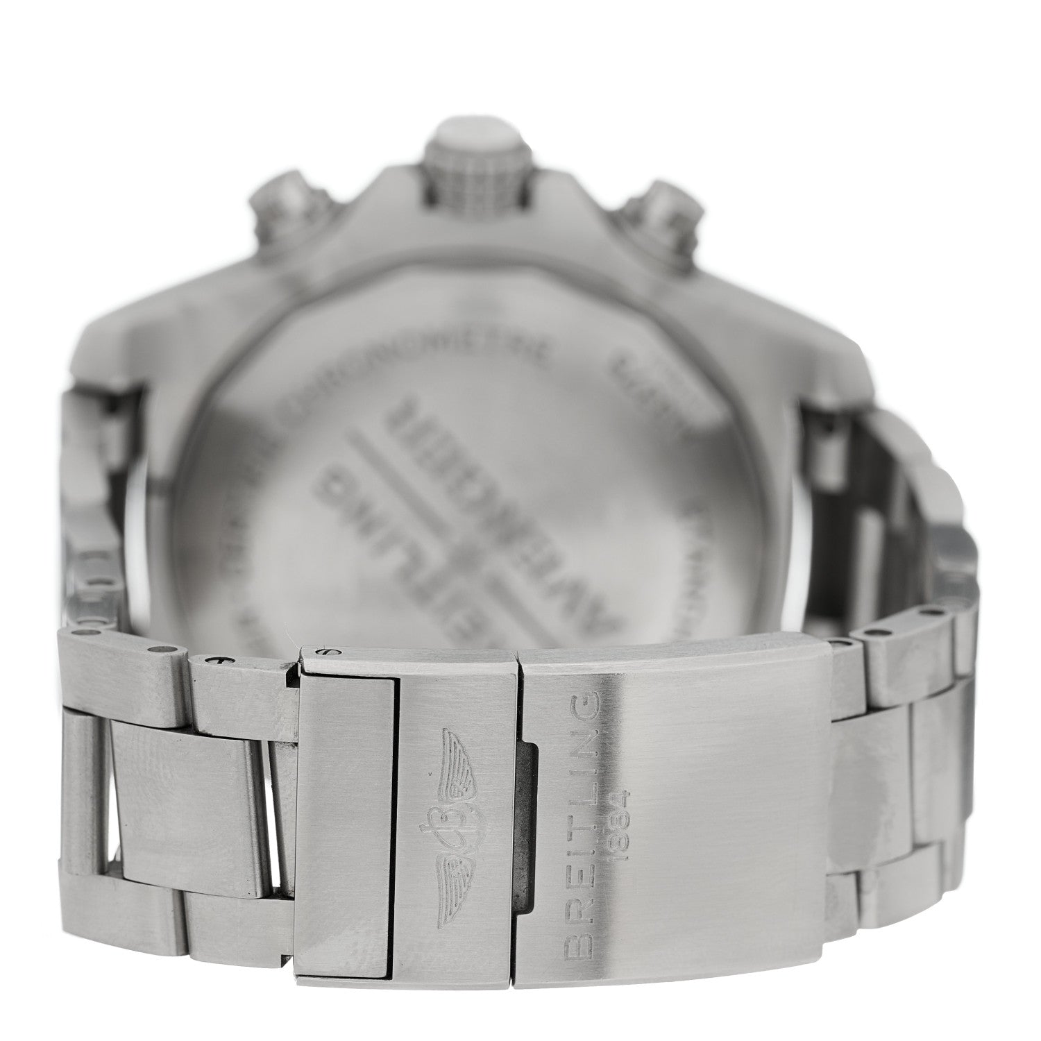 Breitling Stainless Steel 48mm Super Avenger Chronograph Automatic Watch Black A13375 3 of 4