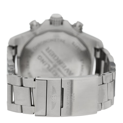 Breitling Stainless Steel 48mm Super Avenger Chronograph Automatic Watch Black A13375 3 of 4