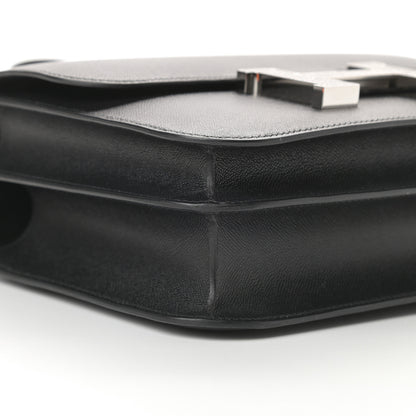 Hermes Grained Monsieur Lizard Constance 24 Black Ombre 10 of 13