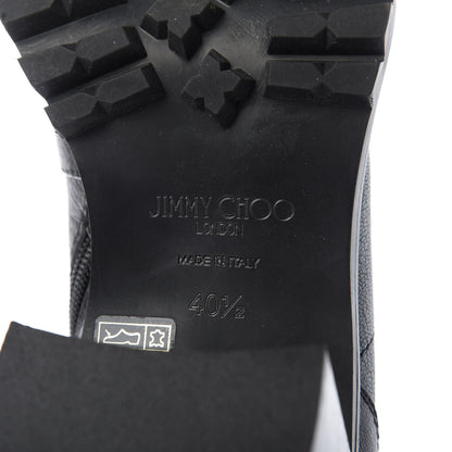Jimmy Choo Grainy Calfskin Cruz 65 Ankle Booties 40.5 Black 7 of 8