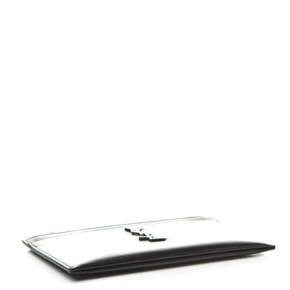 Saint Laurent Smooth Calfskin Monogram Zip Bill Pouch Black 4 of 8