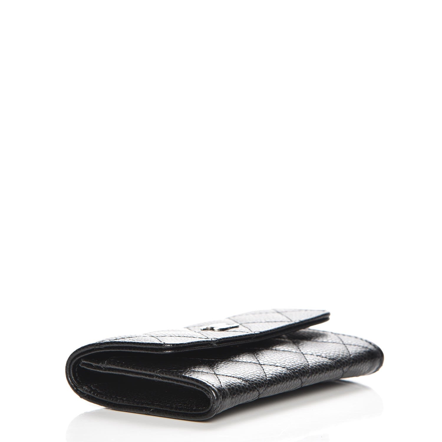 Chanel Caviar Quilted Flap Card Holder Black 4 of 9