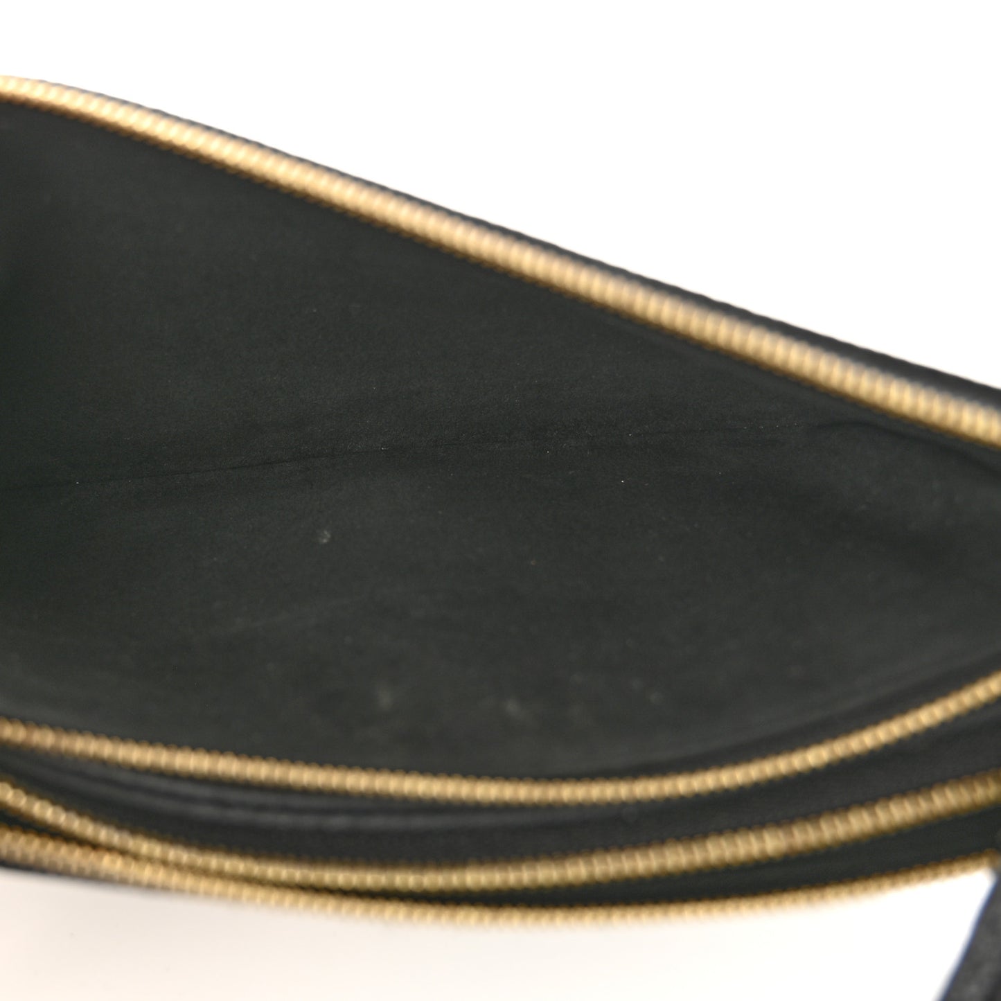 Empreinte Monogram Giant Double Zip Pochette Black Cream