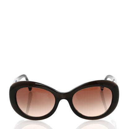 Chanel Acetate Oval CC Sunglasses 5469-B Green 2 of 8