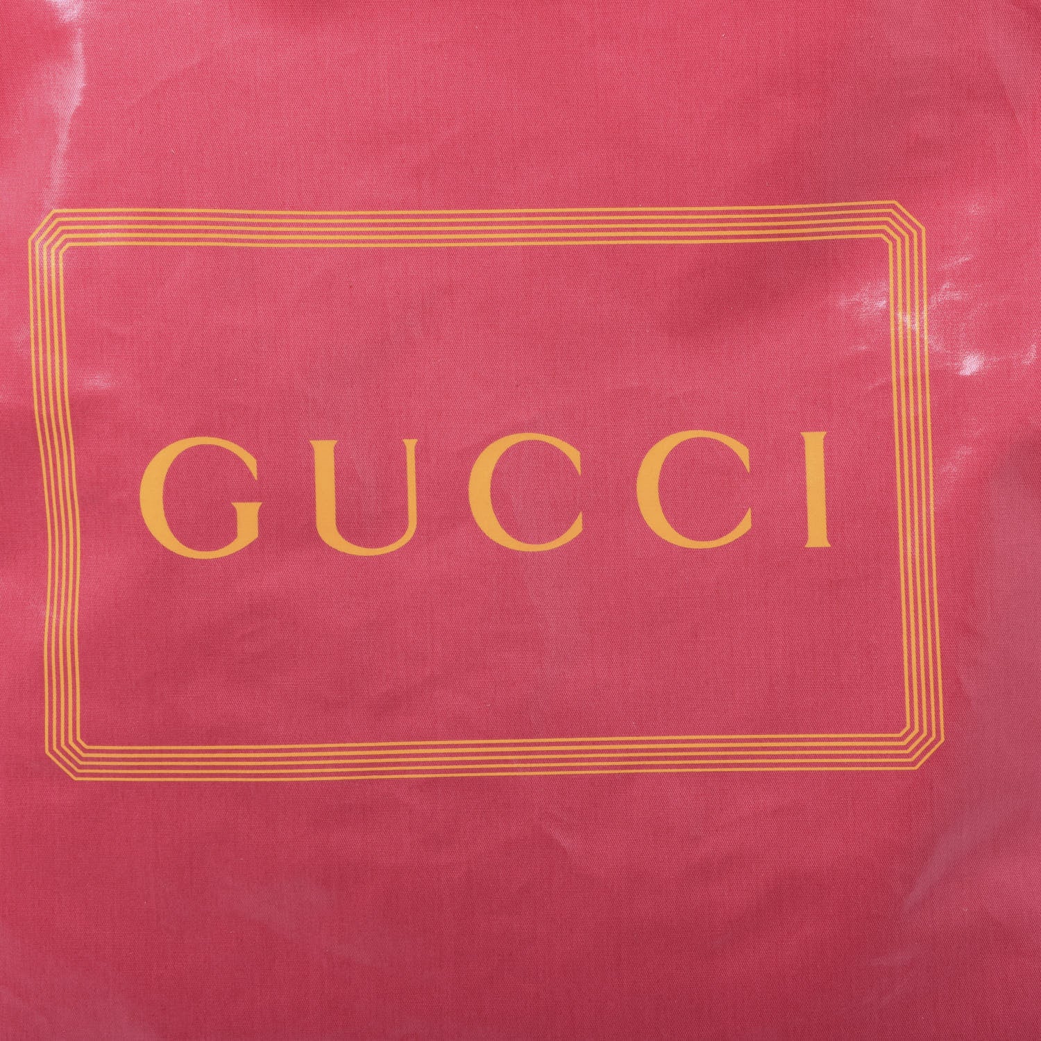 Gucci Patent Canvas Frame Logo Vertical Tote Glam Pink 9 of 9