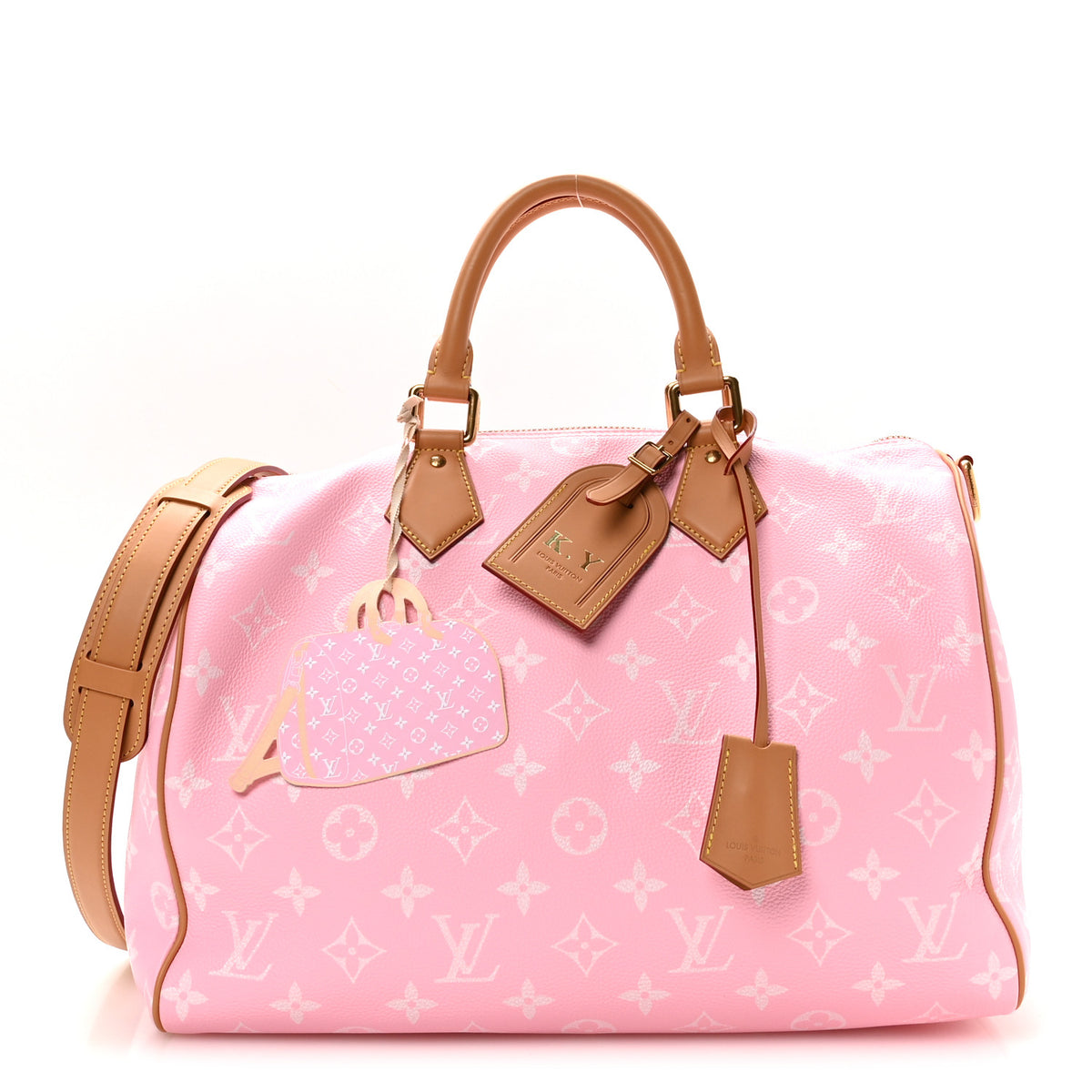 Louis Vuitton Calfskin Monogram Speedy P9 Bandouliere 40 Candy 1 of 22