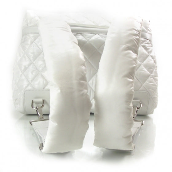 Chanel Nylon Coco Cocoon Backpack White 5 of 10