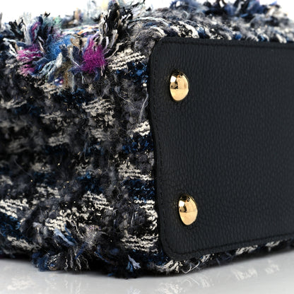 Louis Vuitton Tweed Calfskin Capucines MM Multicolor 8 of 9