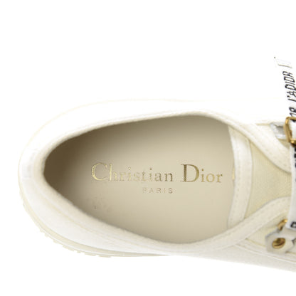 Christian Dior Canvas Walk'n Dior Low Top Sneakers 39.5 White 8 of 9
