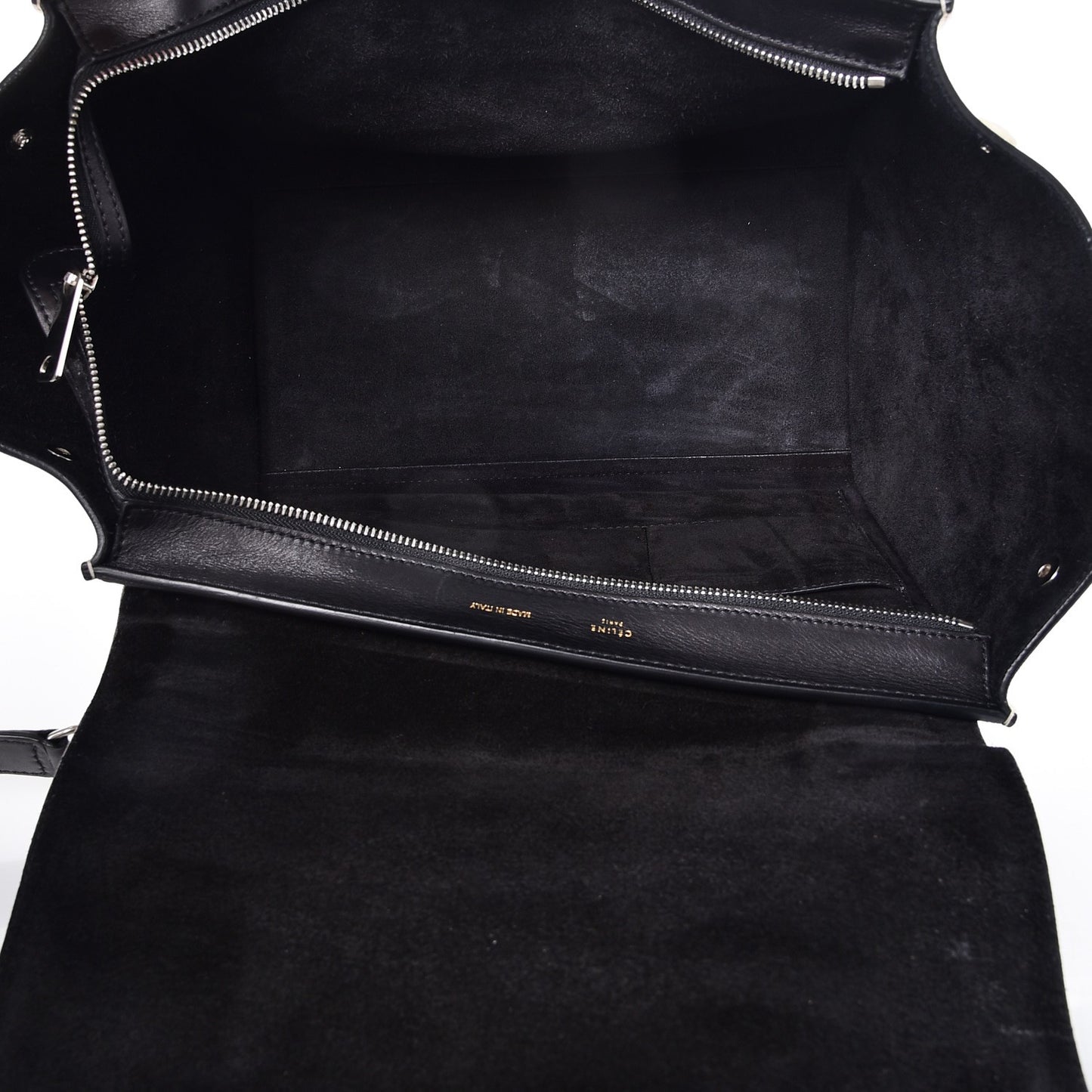 Velluto Calfskin Suede Medium Tri-Color Trapeze Granite
