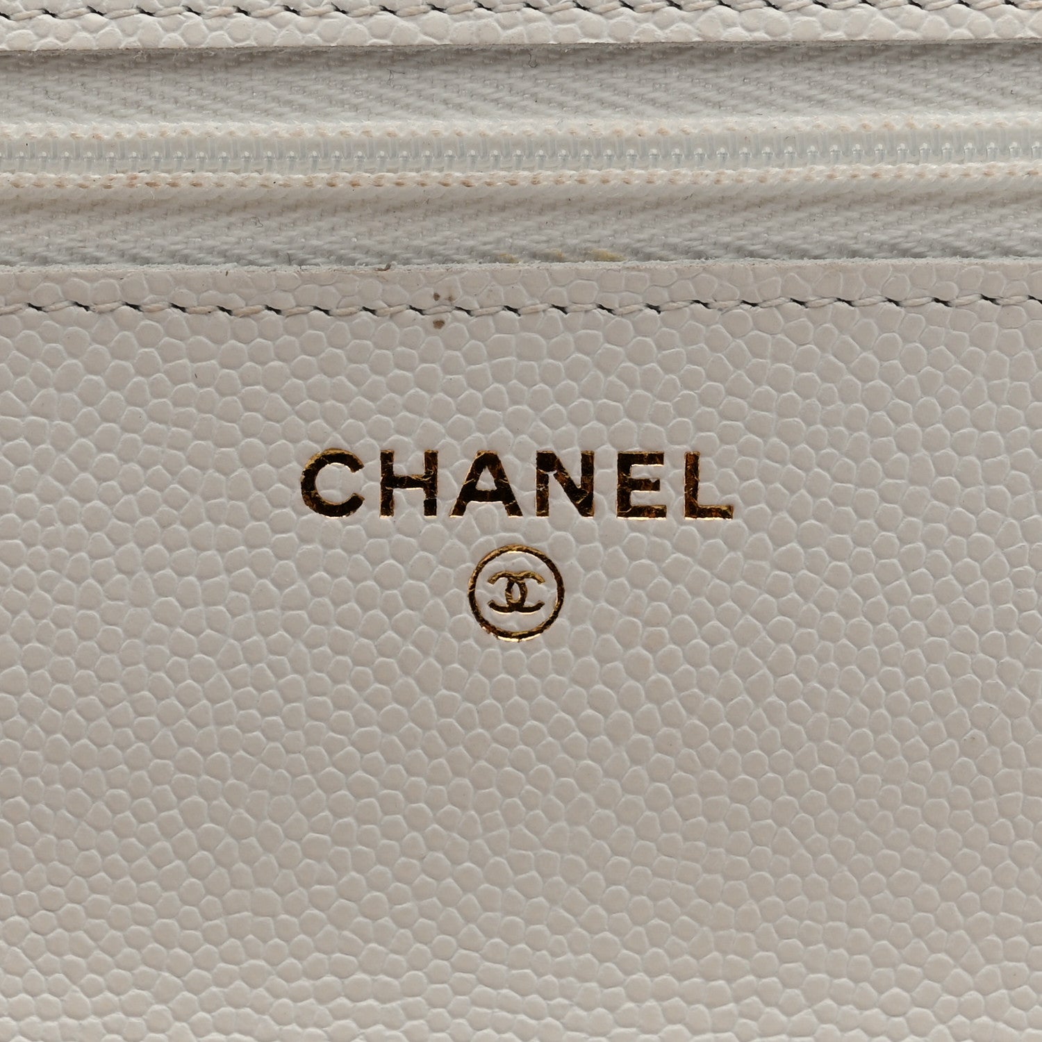 Chanel Caviar Quilted Wallet on Chain WOC White 6 of 12