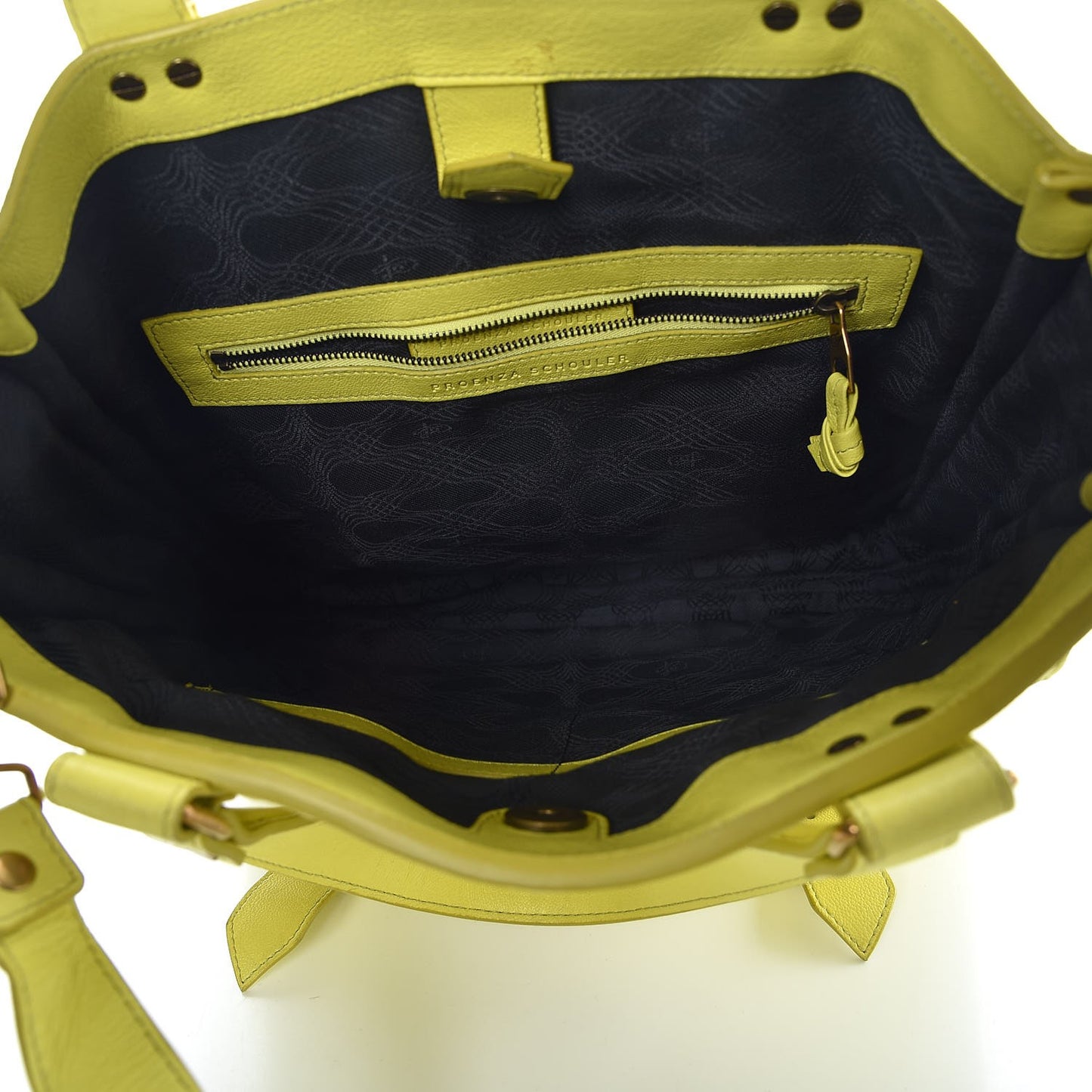 Lambskin PS1 Tote Citron