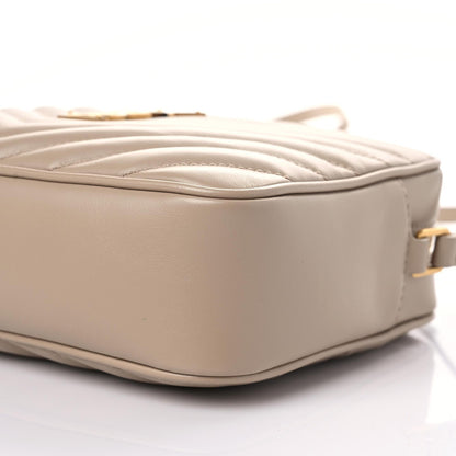 Saint Laurent Calfskin Matelasse Monogram Lou Camera Bag Dark Beige 6 of 9
