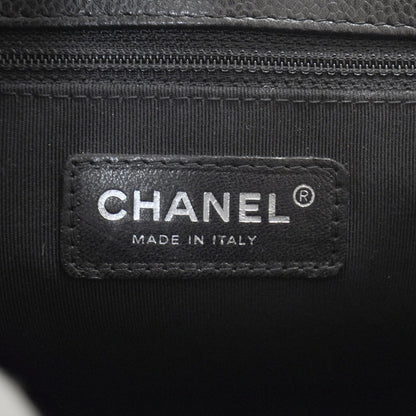 Chanel Caviar Petit Shopping Tote PST Black SHW 7 of 10