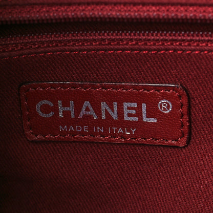 Chanel Calfskin Small Sloane Square Tote Burgundy 6 of 11
