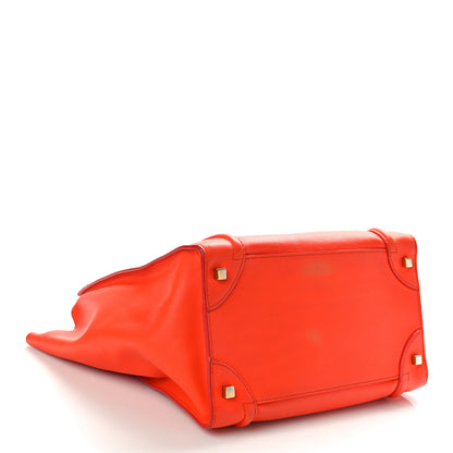 Celine Smooth Calfskin Mini Luggage Orange 4 of 14