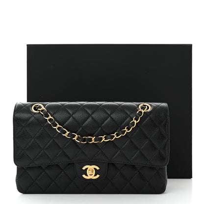 Chanel Caviar Quilted Medium Double Flap Black 11 of 11