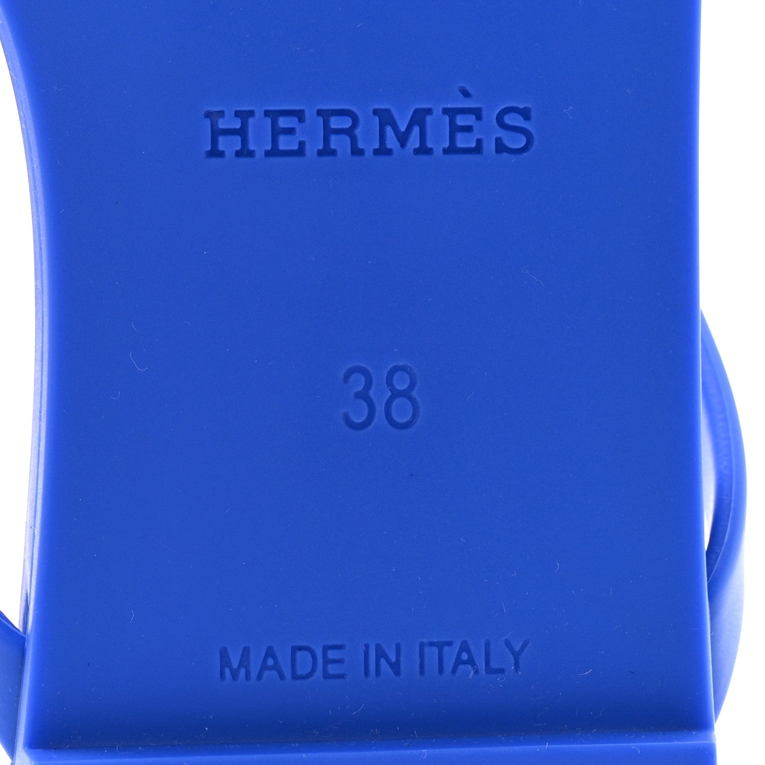 Hermes Rubber Womens Egerie Sandals 38 Bleu Outremer 8 of 10