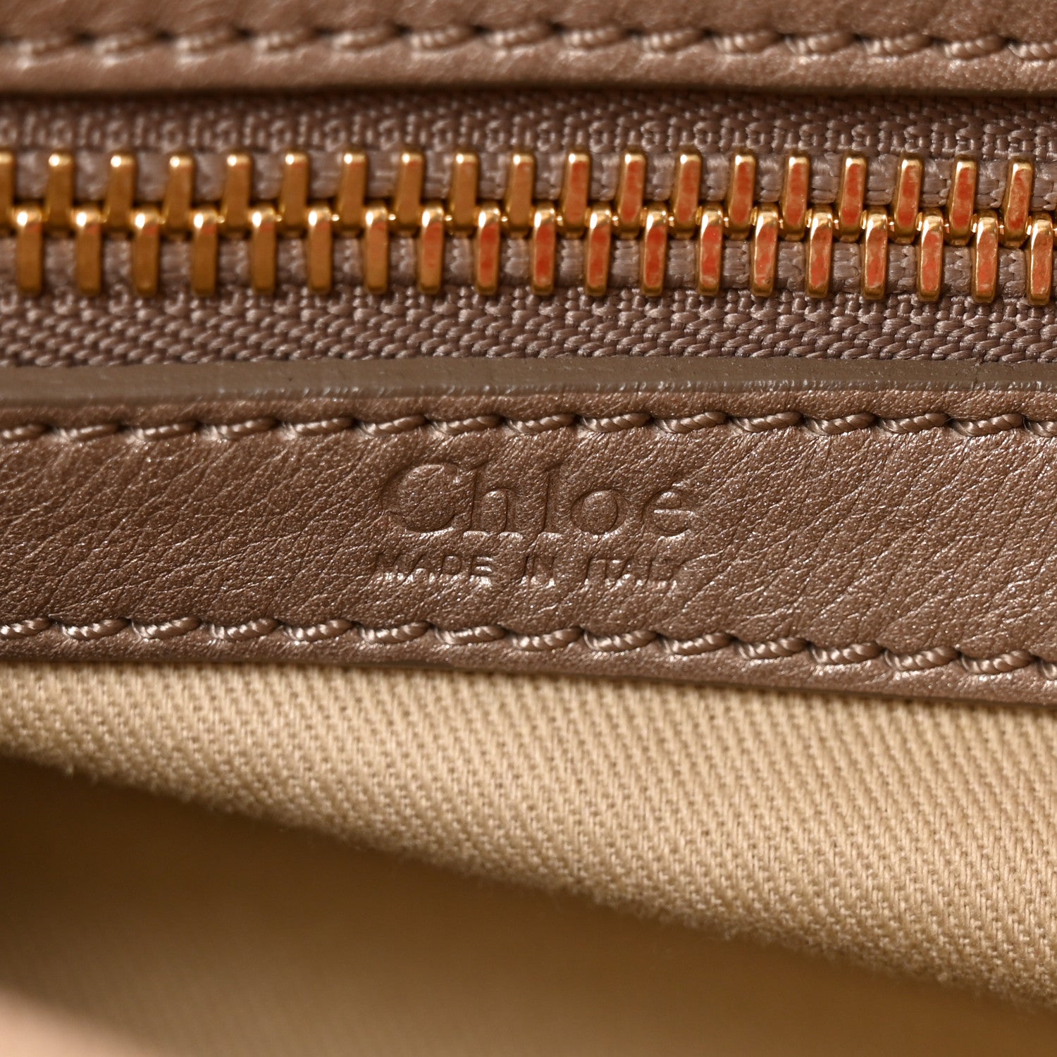 Chloe Calfskin Large Bay Tote Red 6 of 10