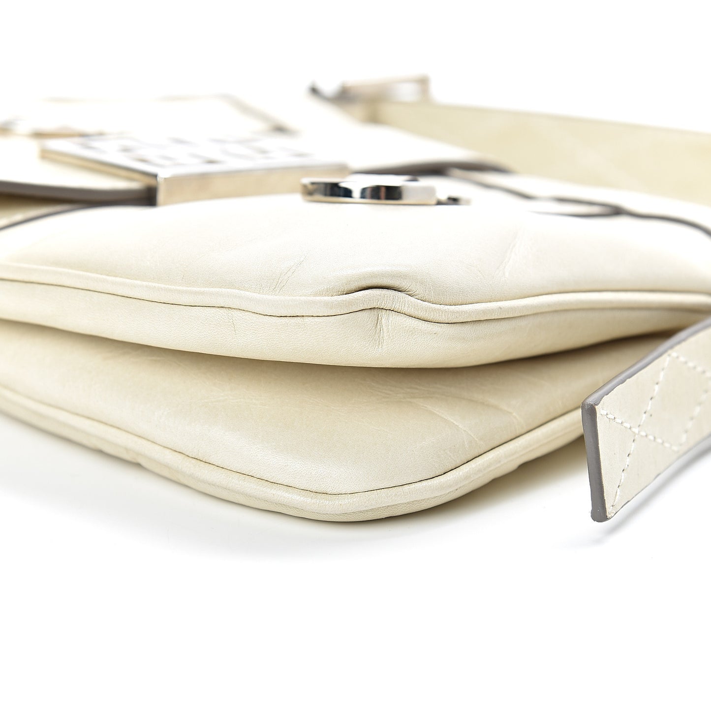 Lambskin Shoulder Bag Ivory