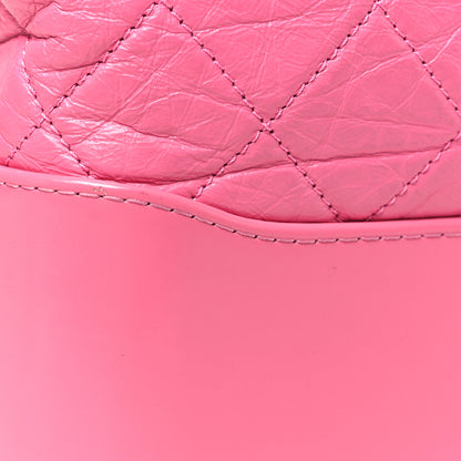 Chanel Aged Calfskin Quilted New Medium Gabrielle Hobo Pink 10 of 10