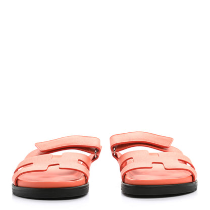 Hermes Epsom Womens Chypre Sandals 36 Rose Sorbert 2 of 10