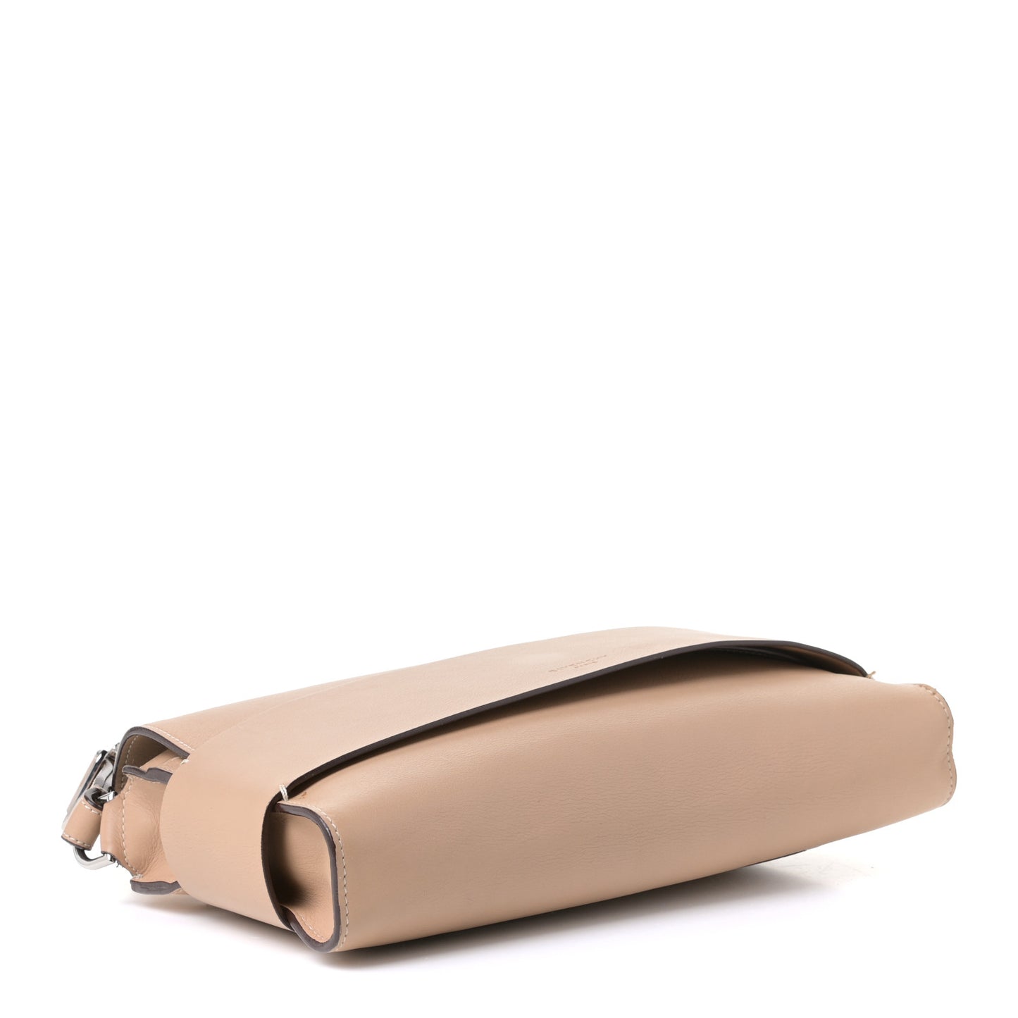 Calfskin Flat Evening Clutch Beige