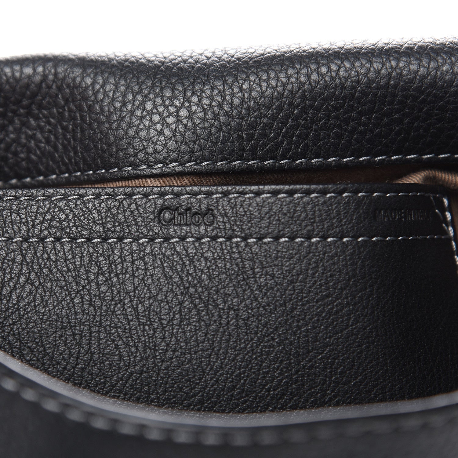 Chloe Calfskin Medium Marcie Round Crossbody Bag Black 6 of 11