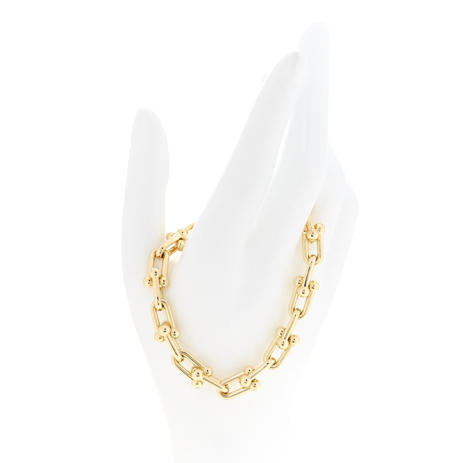 tiffany 18K イエローゴールド　46センチ Tiffany 18K Yellow Gold Medium HardWear Link Bracelet 1756454