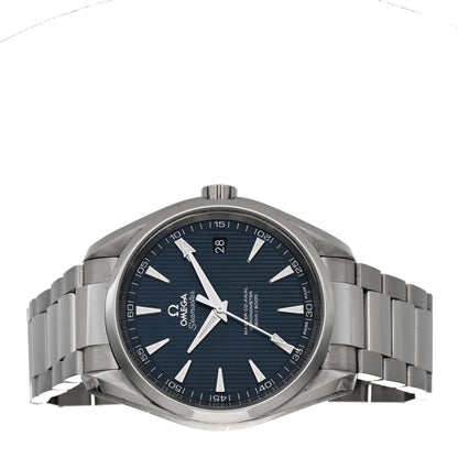 Omega Stainless Steel 41mm Seamaster Aqua Terra Master Co-Axial Chronometer Automatic Watch Blue 231.10.42.21.03.003 2 of 4