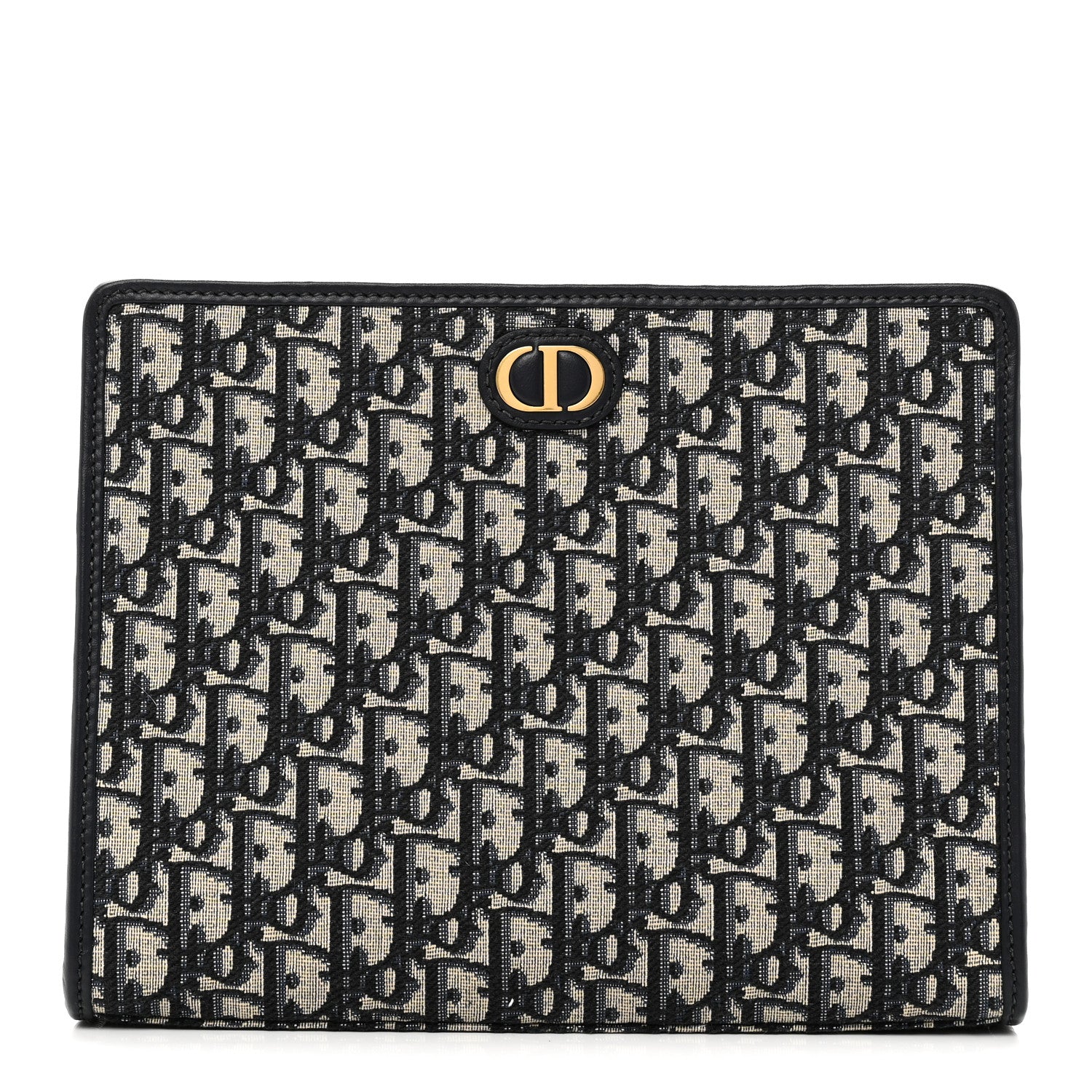 Christian Dior Oblique 30 Montaigne Pouch Blue 1 of 10