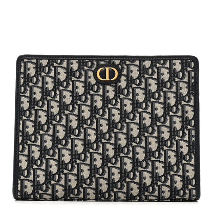 Christian Dior Oblique 30 Montaigne Pouch Blue 1 of 10