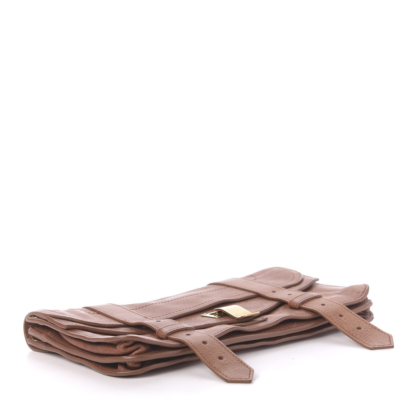 Lambskin PS1 Pochette Clutch Saddle