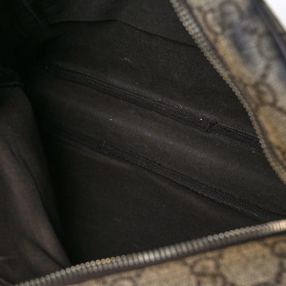 Gucci GG Plus Monogram Selleria Calfskin Medium Messenger Bag Beige Ebony Cocoa Dark Chocolate 5 of 11