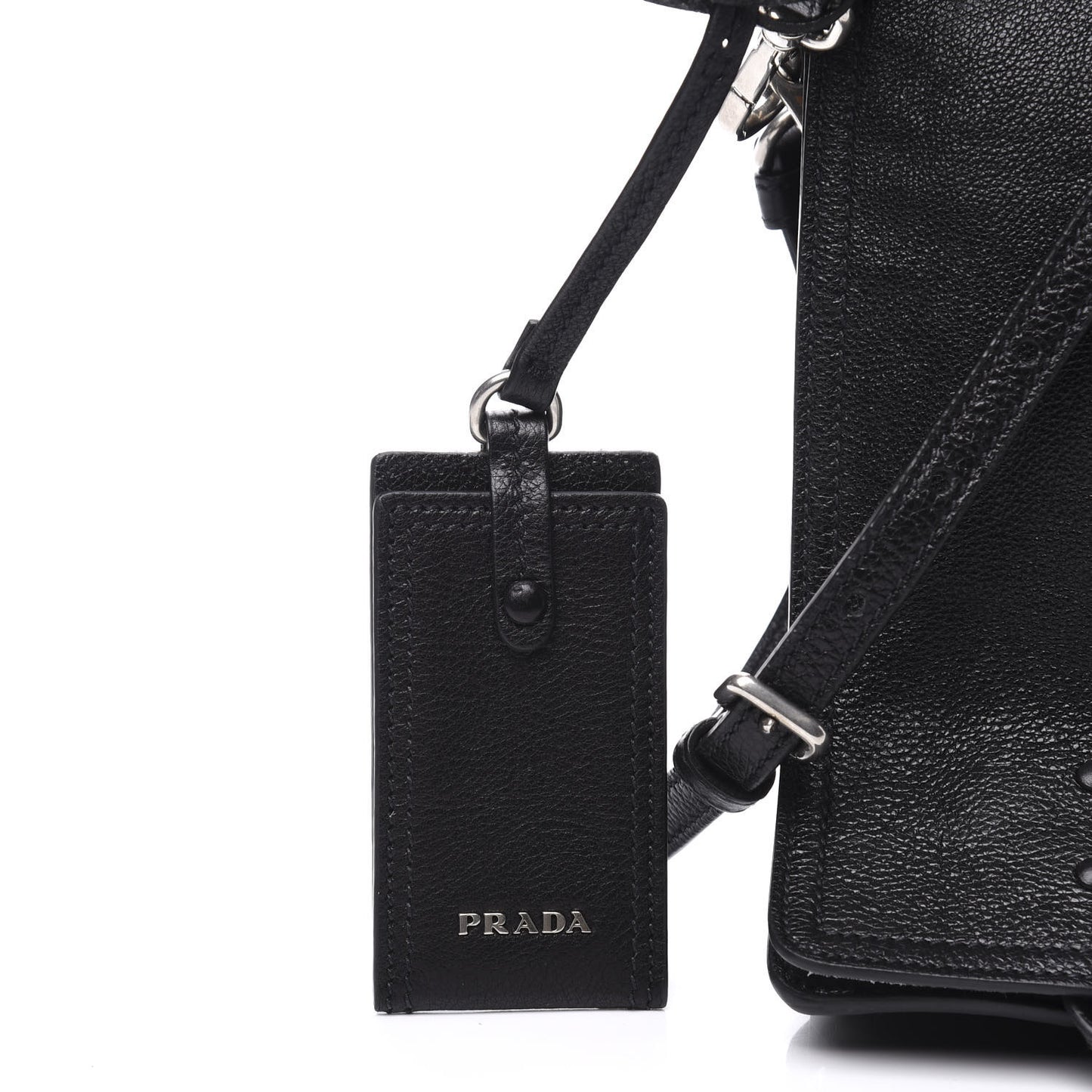 Glace Calf Etiquette Flap Black Astrale