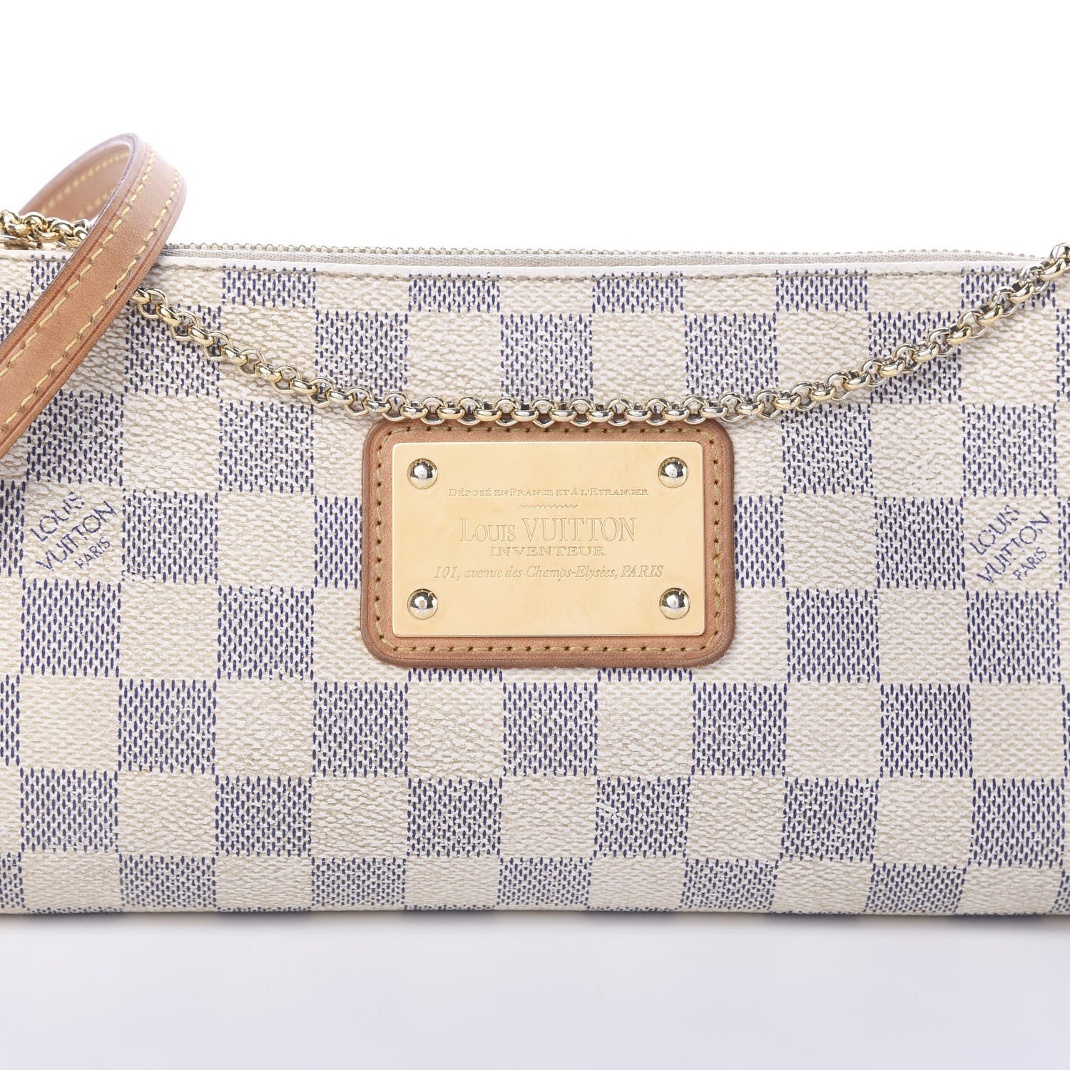 Louis Vuitton Damier Azur Eva Clutch 7 of 11