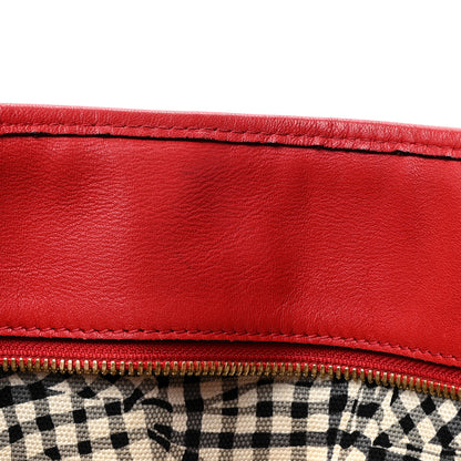 MCM Visetos Large Anya Shopper Tote Ruby Red 10 of 20