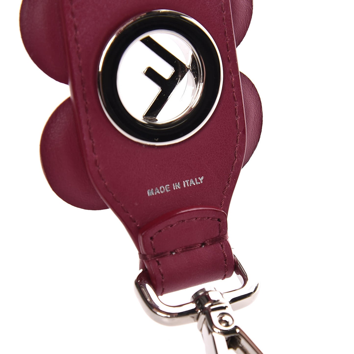 Vitello Century Opaco F is Fendi Floral Mini Strap You Black Cherry