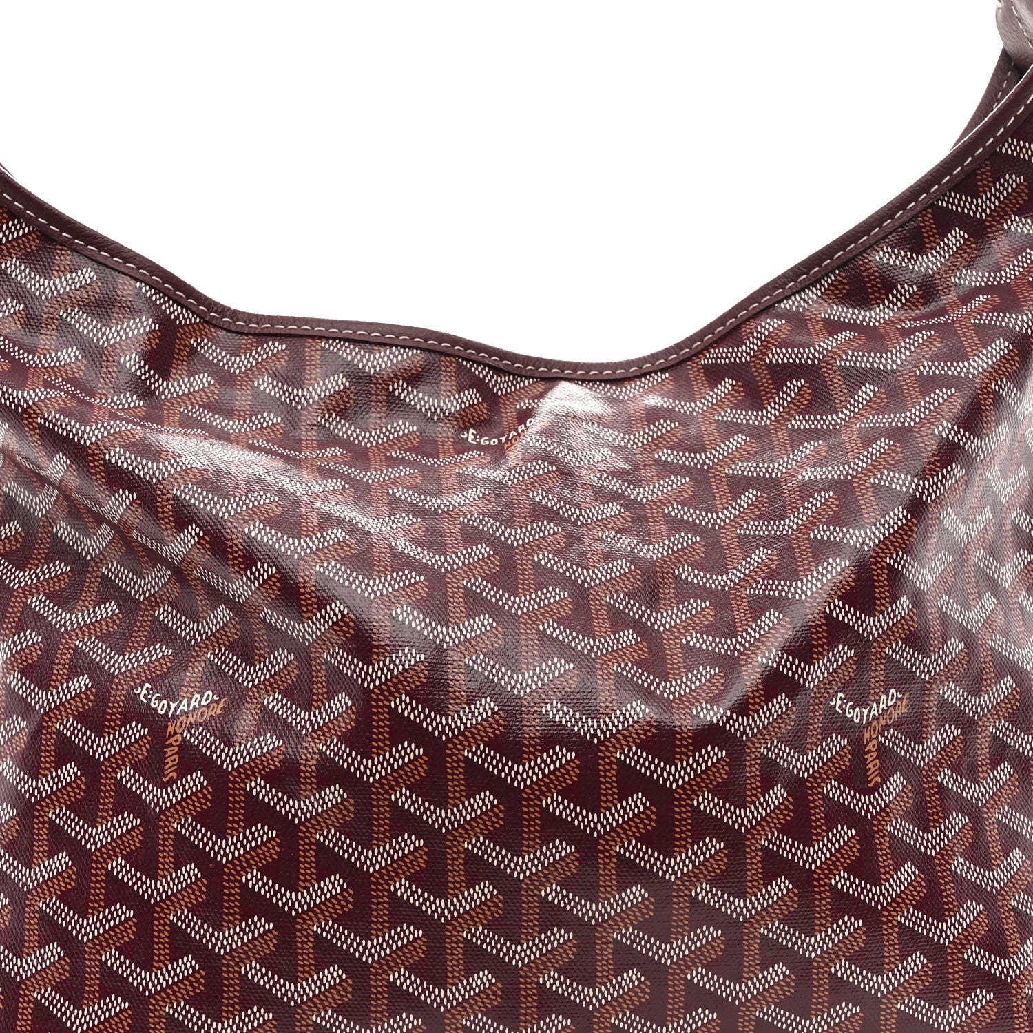 Goyard Goyardine Boheme Hobo Burgundy 10 of 12