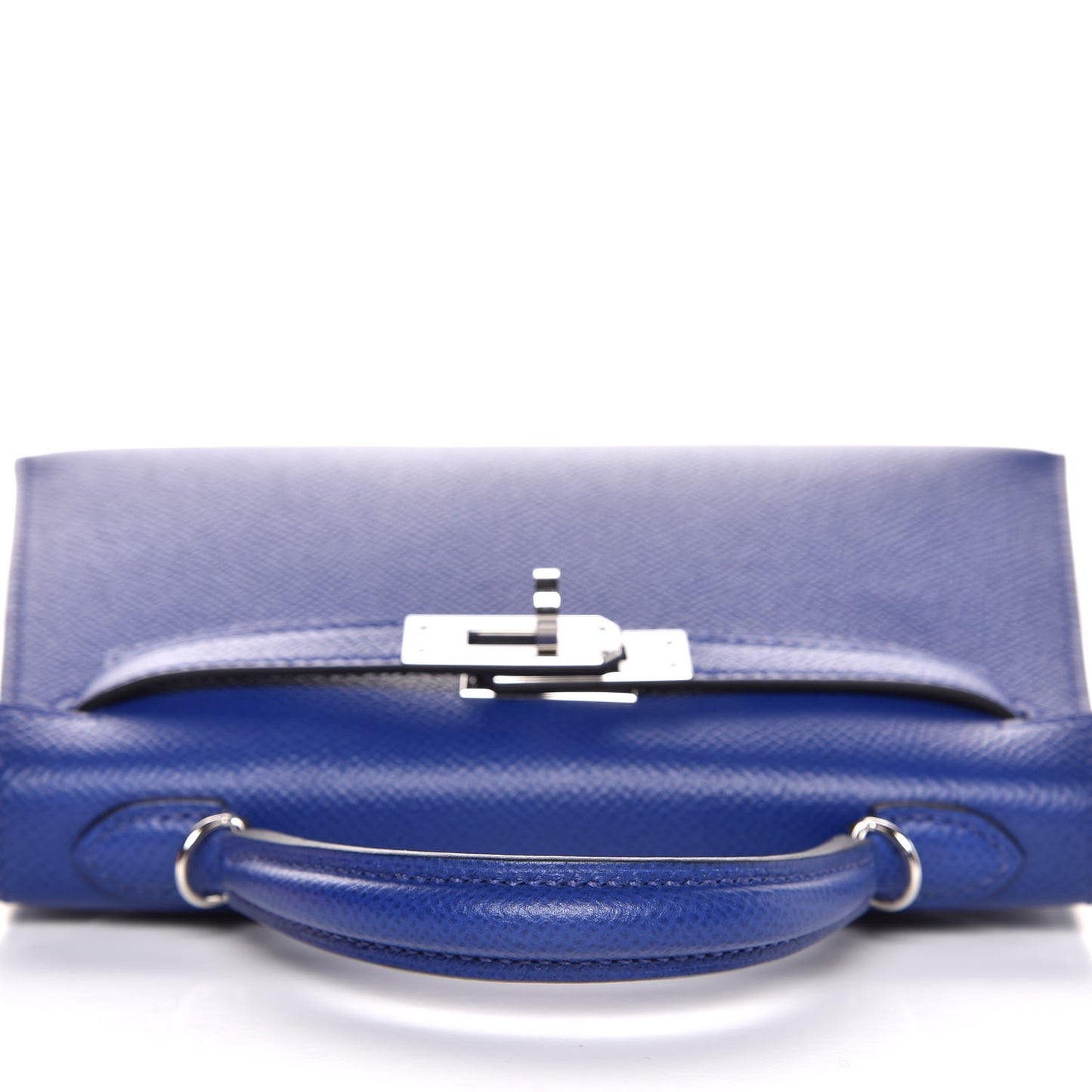 Epsom Mini Kelly Sellier 20 Bleu Electrique