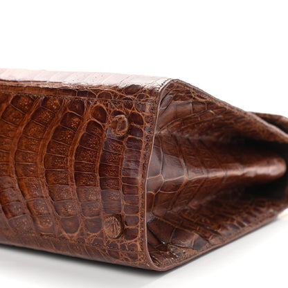 Nancy Gonzalez Crocodile Top Handle Brown 10 of 12