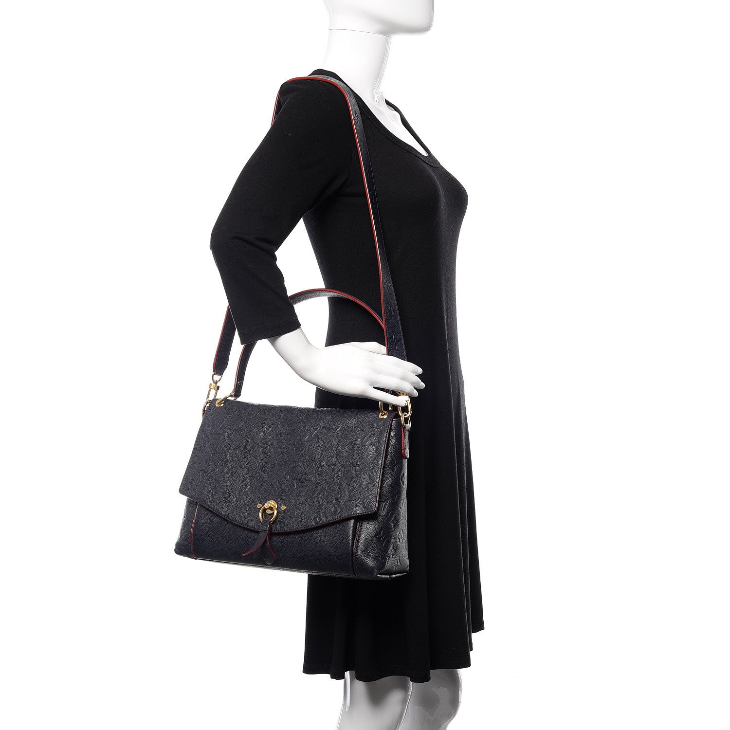 Louis Vuitton Empreinte Blanche MM Marine Rouge 2 of 17