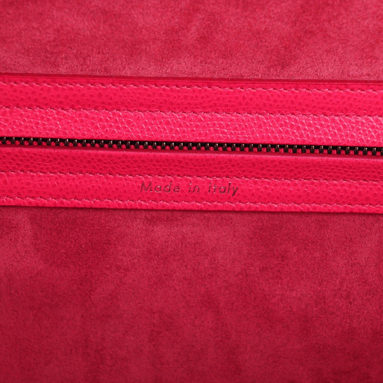 Celine Grained Calfskin Medium Phantom Luggage Fuchsia 6 of 7