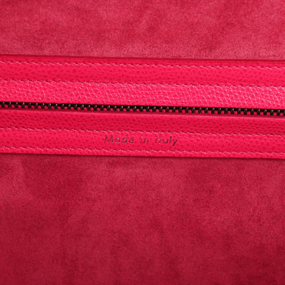 Celine Grained Calfskin Medium Phantom Luggage Fuchsia 6 of 7
