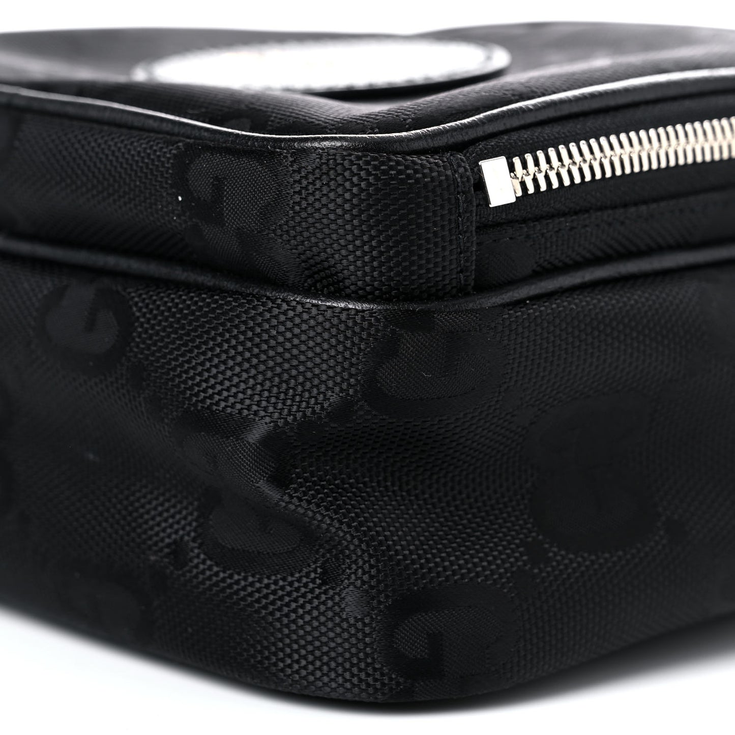 Econyl Nylon Monogram Off The Grid Shoulder Bag Crop Black