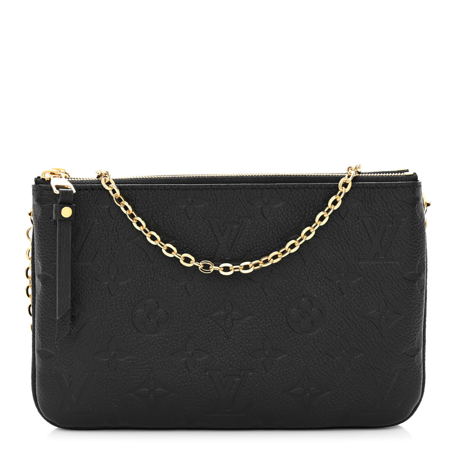 Louis Vuitton Empreinte Double Zip Pochette Black 1 of 12