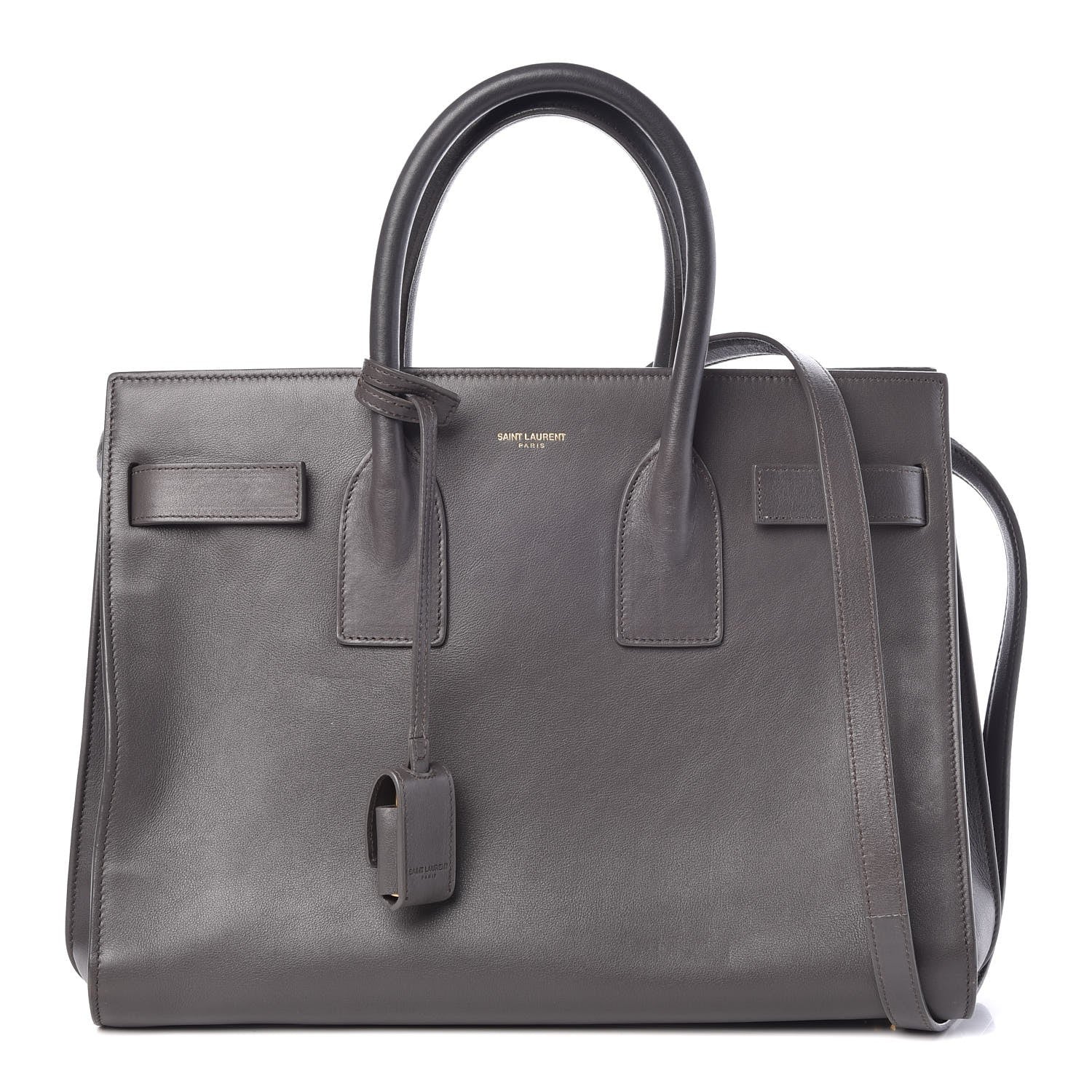 Saint Laurent Calfskin Small Sac De Jour Fog 1 of 7