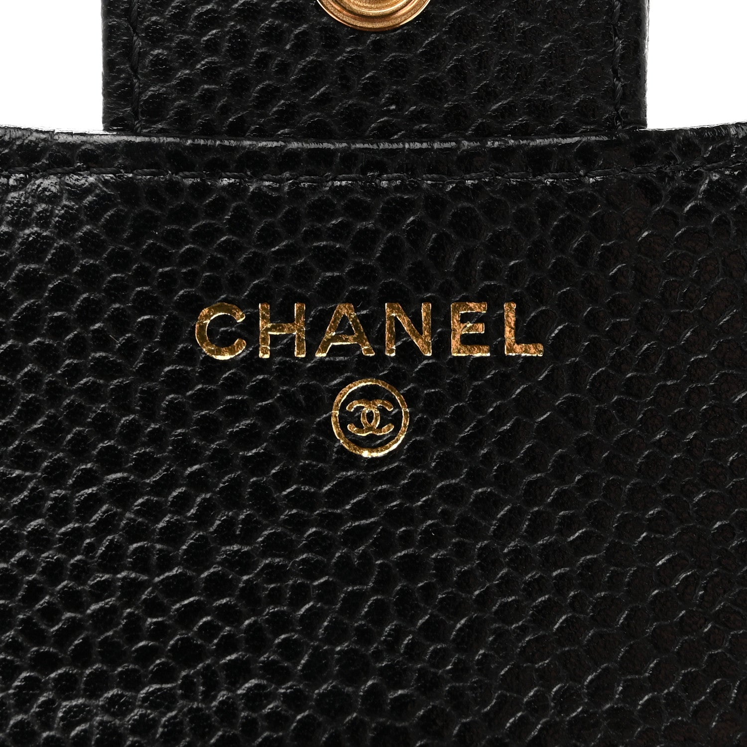 Chanel Caviar Quilted Compact Flap Wallet Black 6 of 10