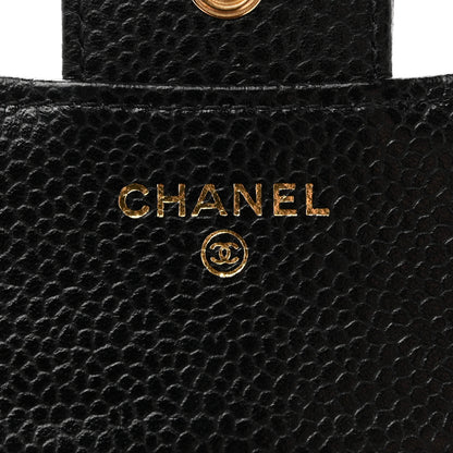 Chanel Caviar Quilted Compact Flap Wallet Black 6 of 10